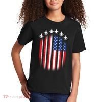 USA Air Force Jets American Flag Kids T-Shirt thumb 2