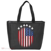 USA Air Force Jets American Flag Tote Bag thumb 0