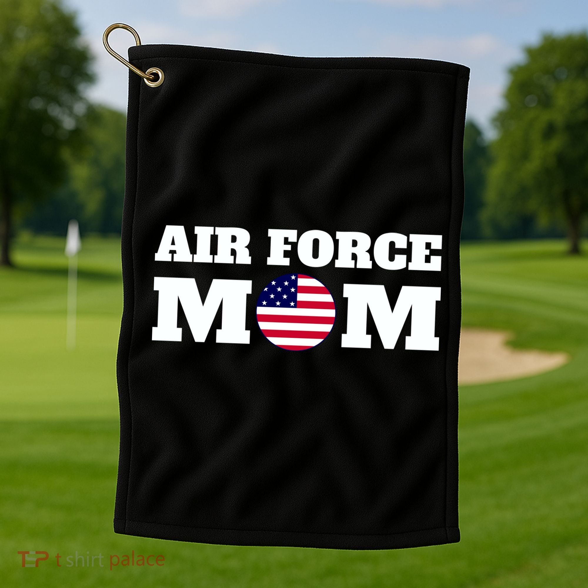 USA Air Force Mom Golf Towel