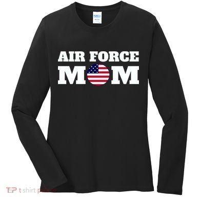 USA Air Force Mom Women's Long Sleeve Shirt