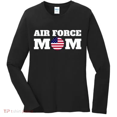 USA Air Force Mom Women's Long Sleeve Shirt