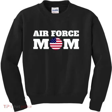 USA Air Force Mom Kids Sweatshirt