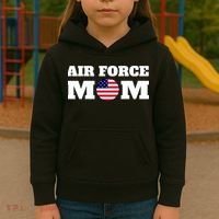 USA Air Force Mom Kids Hoodie thumb 3