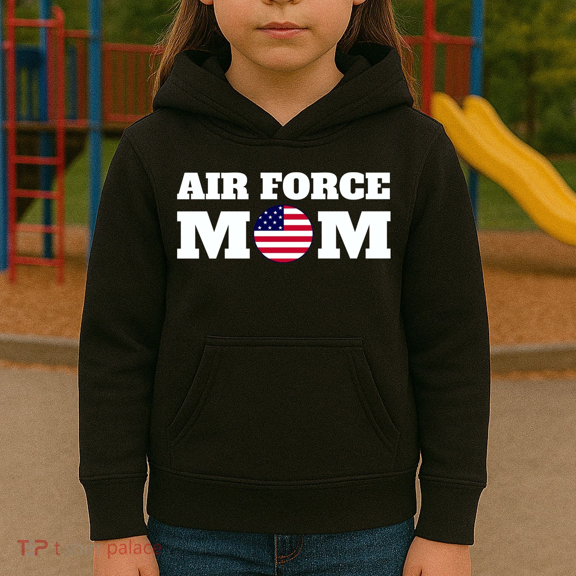 USA Air Force Mom Kids Hoodie