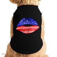 USA American Flag Lipstick Print Doggie Tank thumb 0