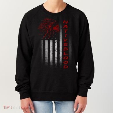 USA American Flag Native Blood Women's Sweatshirt