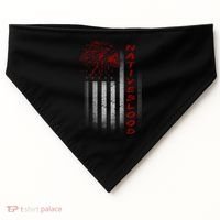 USA American Flag Native Blood USA-Made Doggie Bandana thumb 0