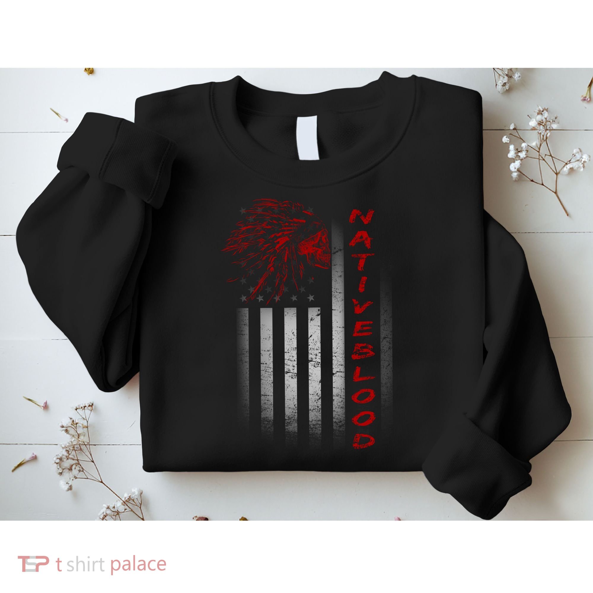USA American Flag Native Blood Sweatshirt