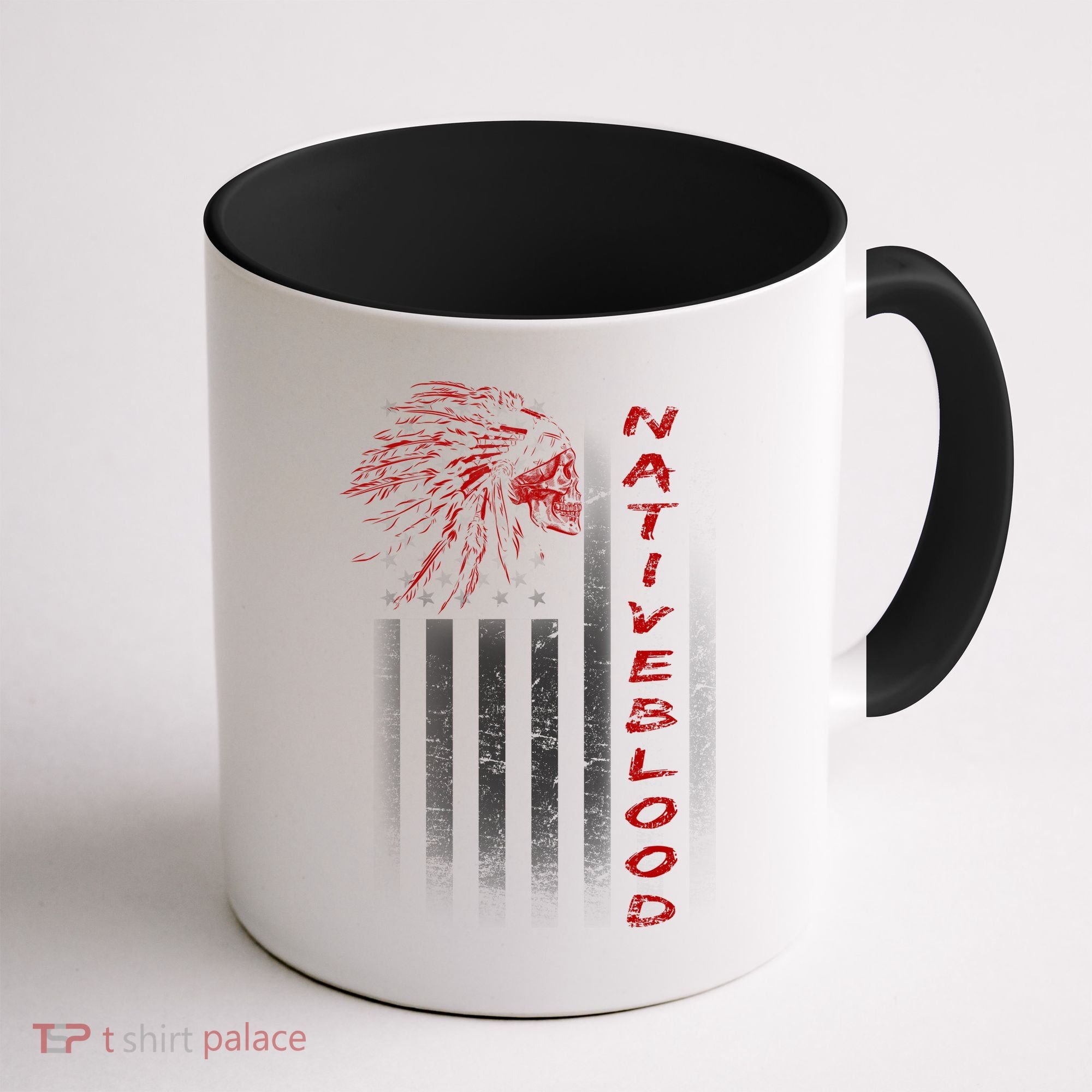 USA American Flag Native Blood Coffee Mug