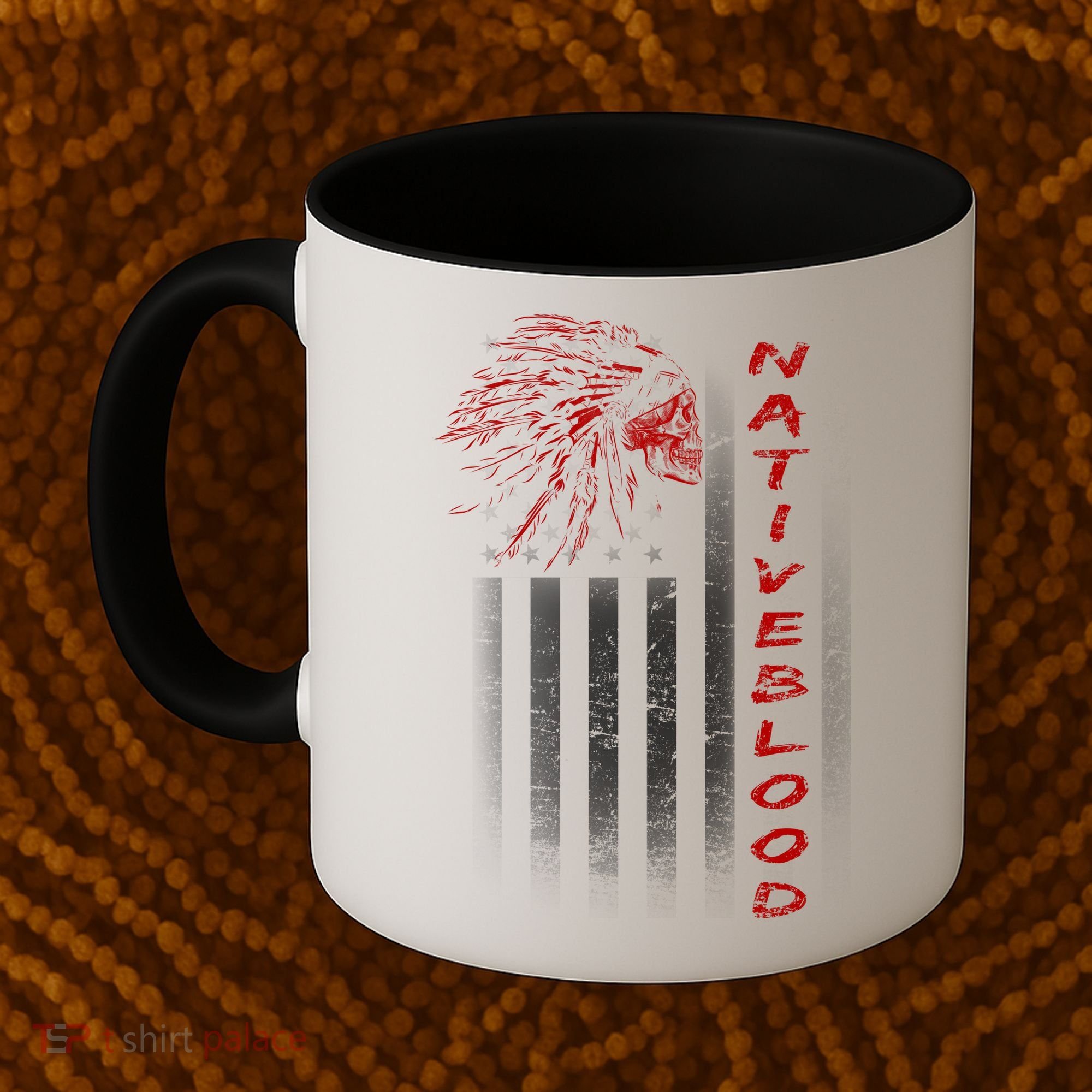 USA American Flag Native Blood Coffee Mug