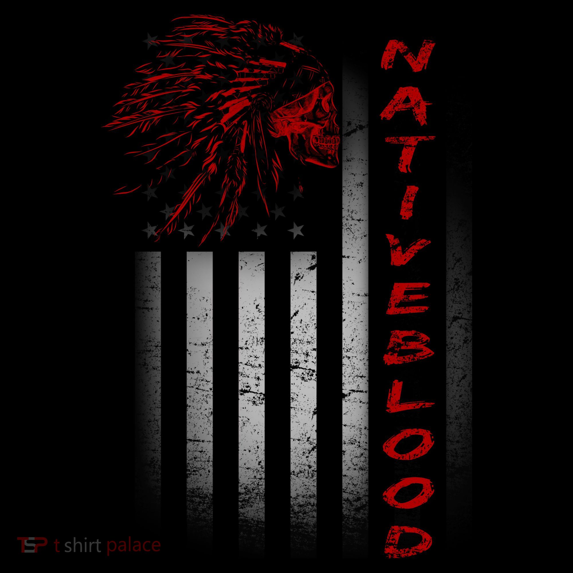 USA American Flag Native Blood Polo
