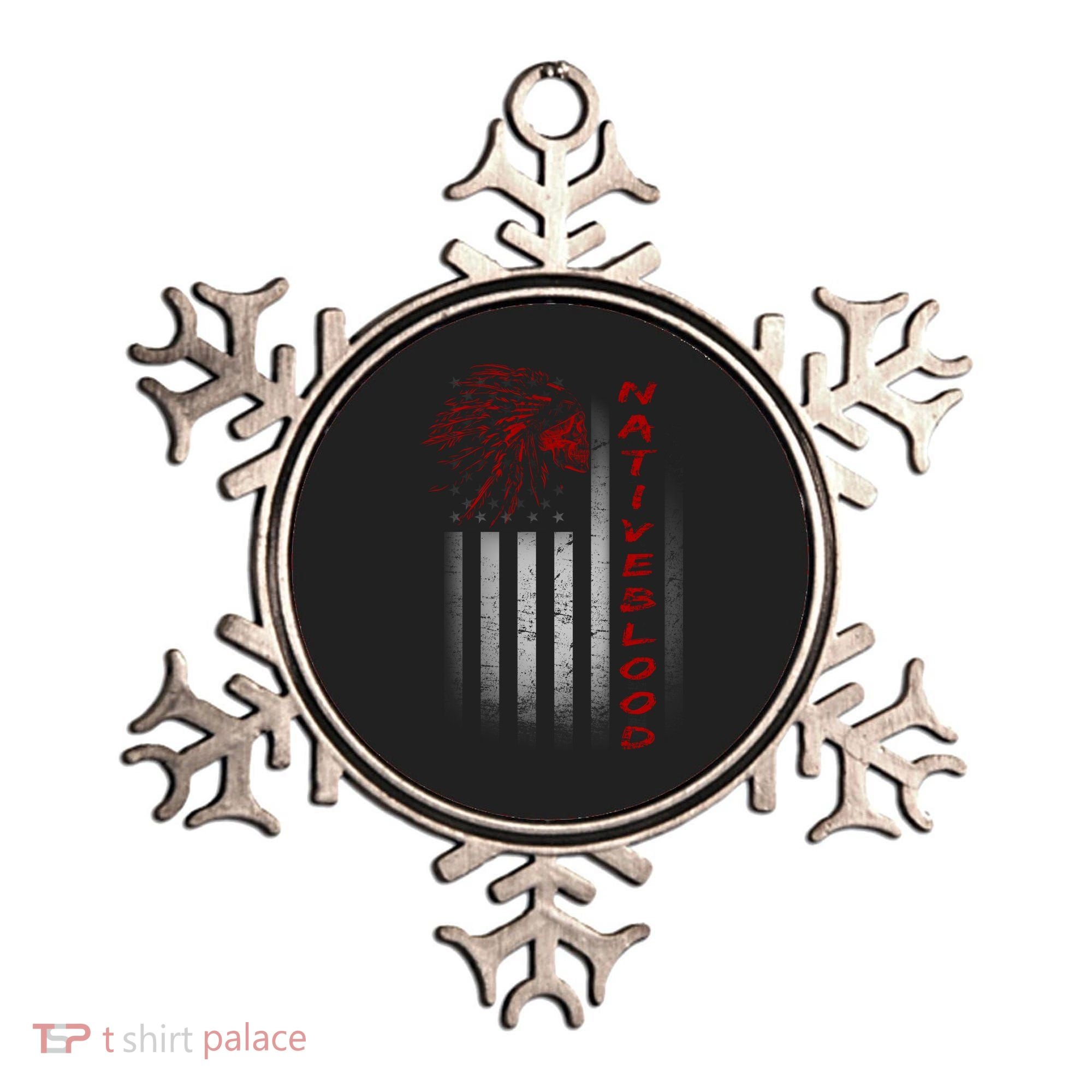 USA American Flag Native Blood Ornament