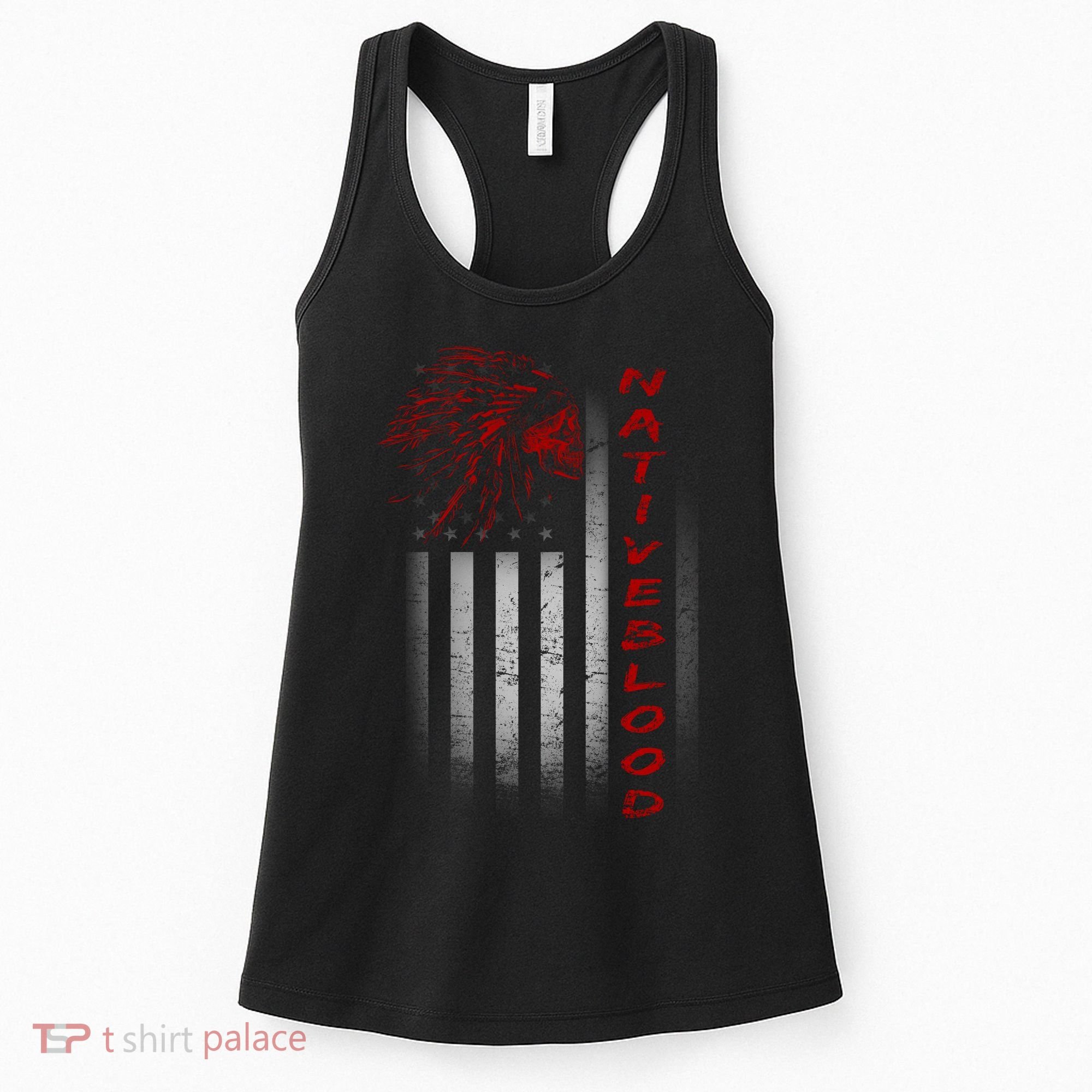USA American Flag Native Blood Women's Tank Top