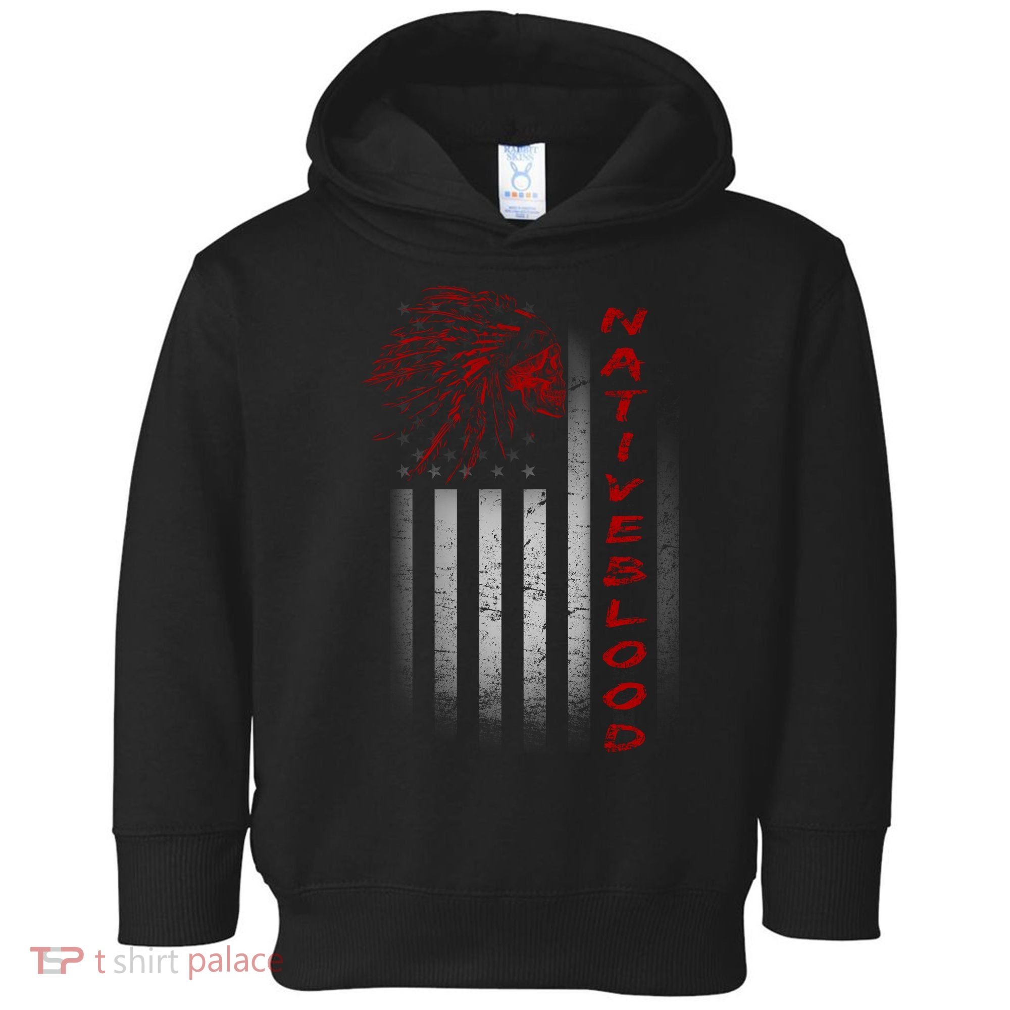 USA American Flag Native Blood Toddler Hoodie