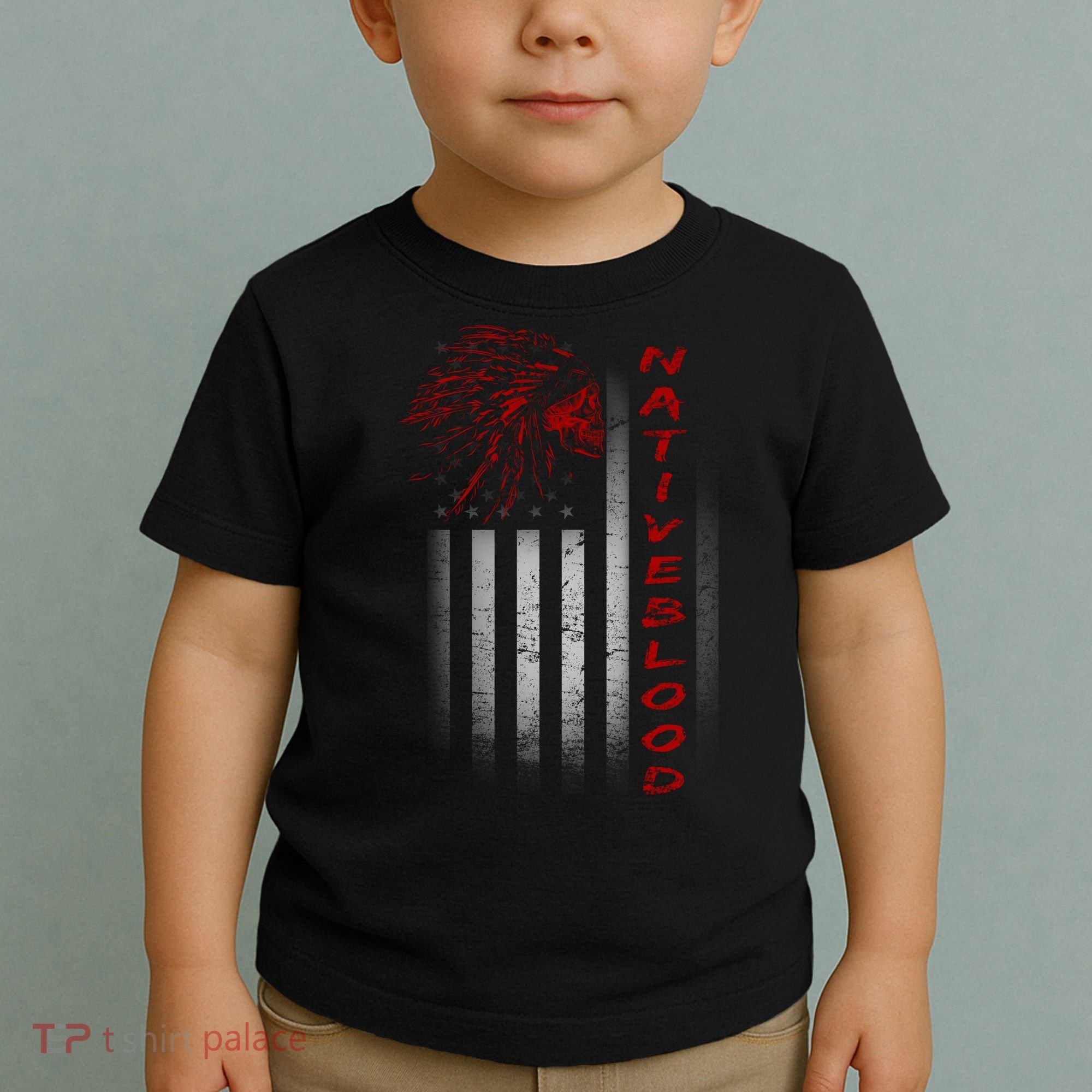USA American Flag Native Blood Toddler T-Shirt