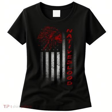 USA American Flag Native Blood Women's T-Shirt