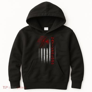 USA American Flag Native Blood Kids Hoodie