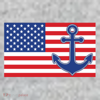 USA American Nautical Anchor Flag Sweatshirt thumb 2
