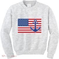 USA American Nautical Anchor Flag Kids Sweatshirt thumb 0