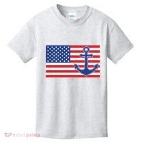 USA American Nautical Anchor Flag Kids T-Shirt thumb 0
