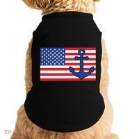 USA American Nautical Anchor Flag Doggie Tank thumb 0