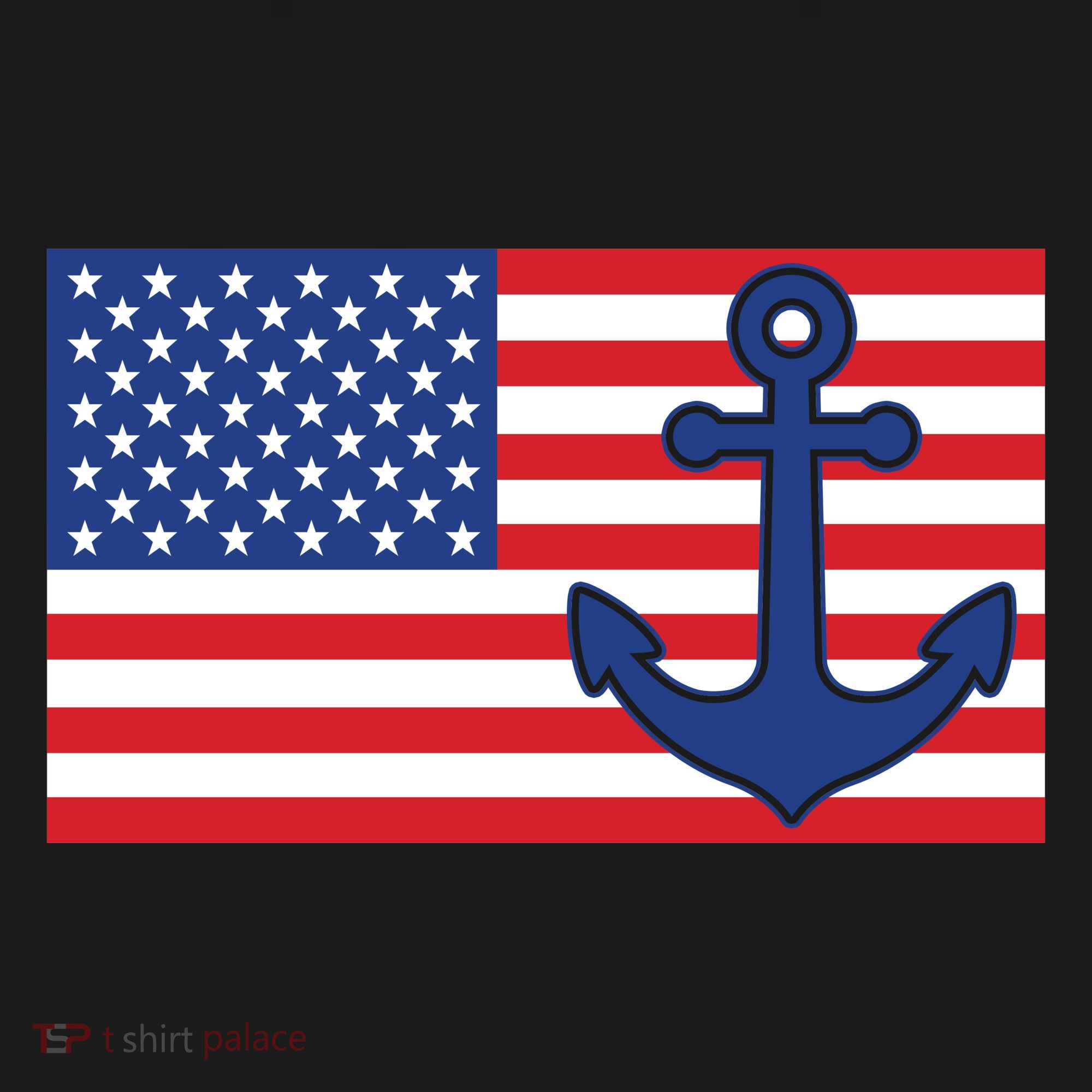 USA American Nautical Anchor Flag Women's Hoodie