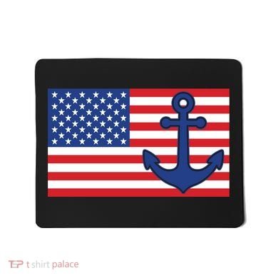 USA American Nautical Anchor Flag Mousepad