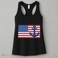 USA American Nautical Anchor Flag Women's Tank Top thumb 3