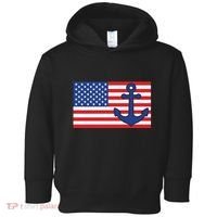 USA American Nautical Anchor Flag Toddler Hoodie thumb 0