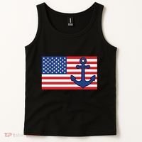 USA American Nautical Anchor Flag Tank Top thumb 2