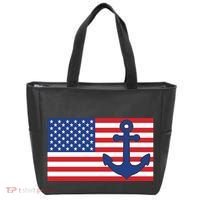 USA American Nautical Anchor Flag Tote Bag thumb 0