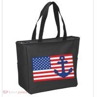USA American Nautical Anchor Flag Tote Bag thumb 2