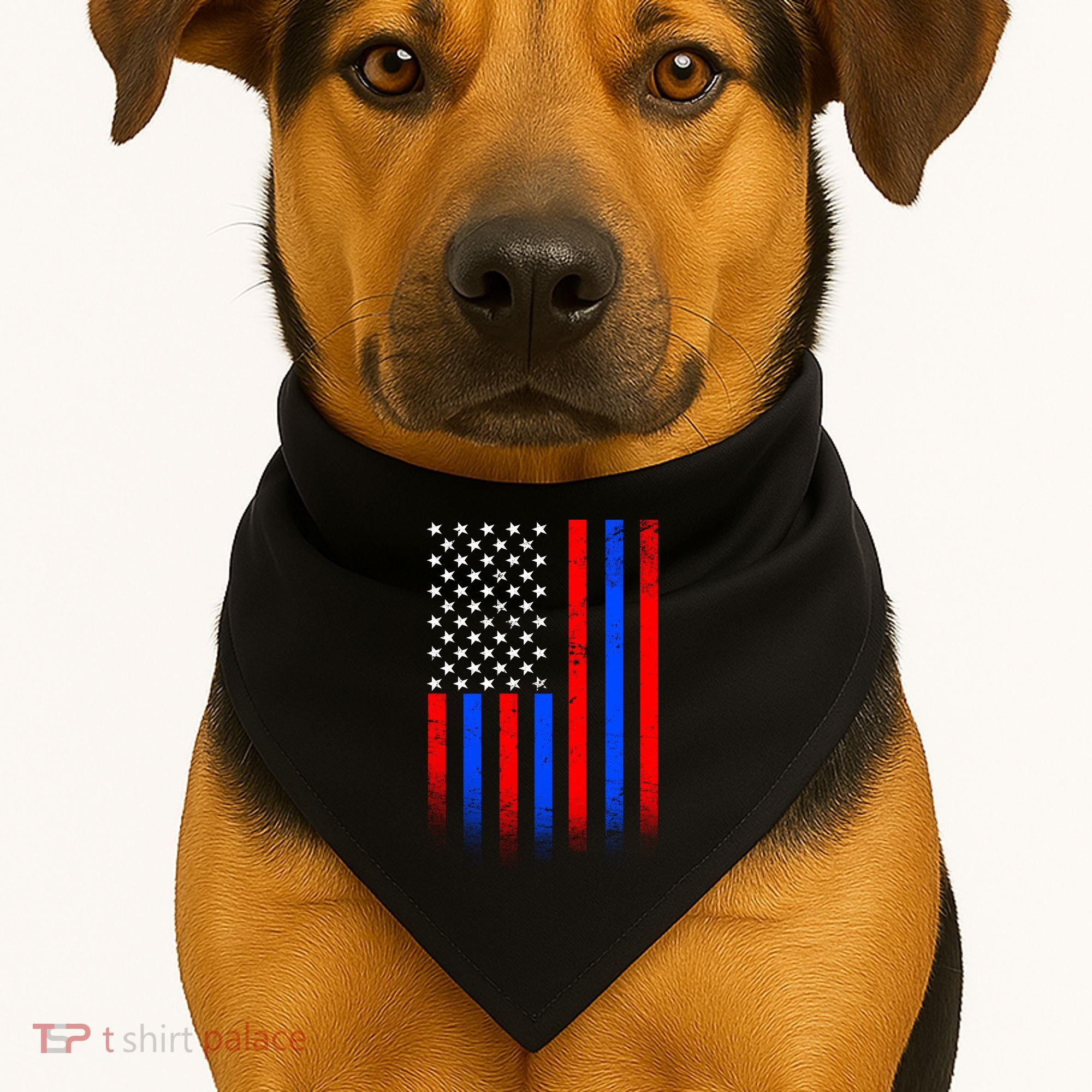 USA American Pride Flag USA-Made Doggie Bandana