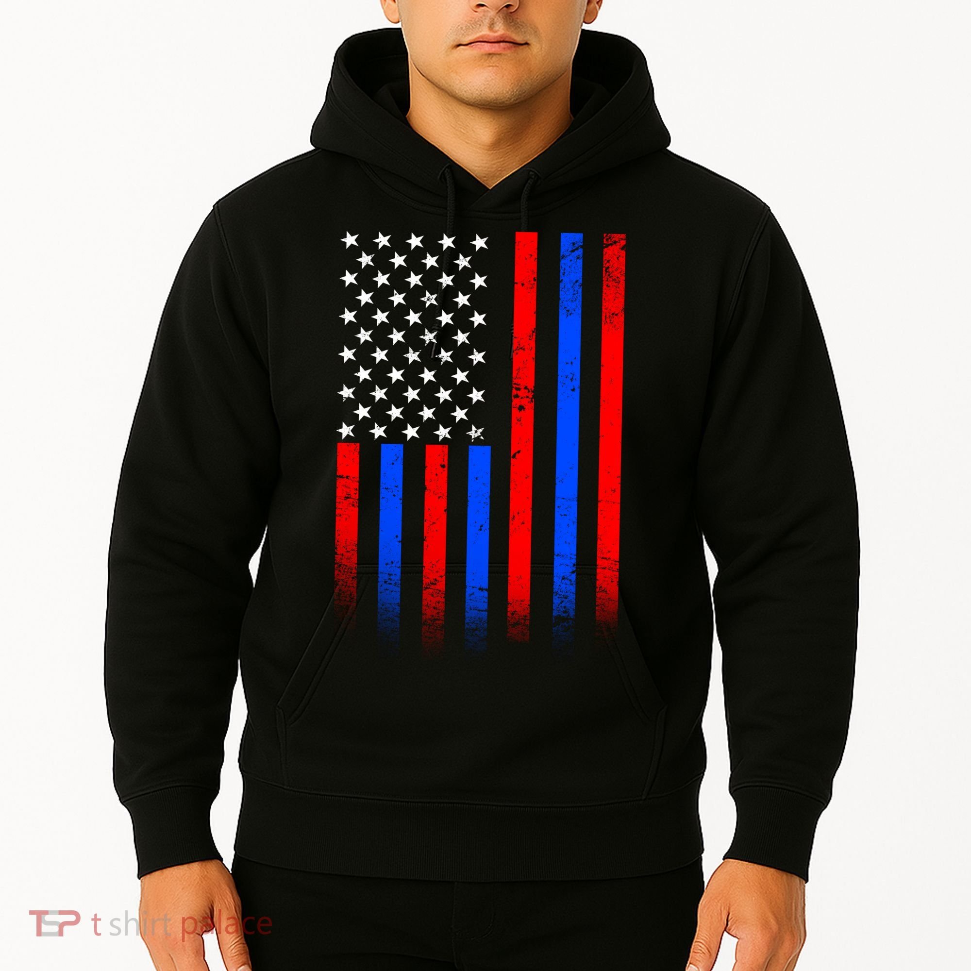 USA American Pride Flag Hoodie