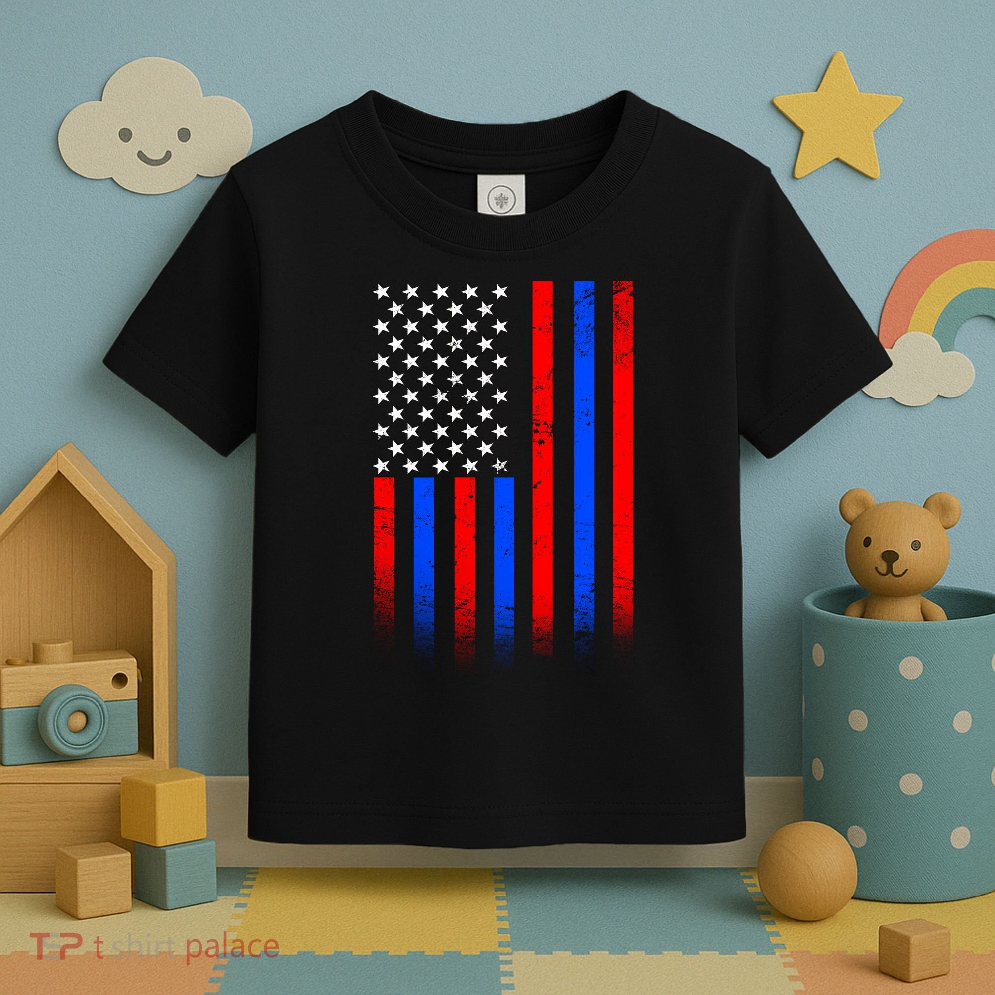 USA American Pride Flag Toddler T-Shirt