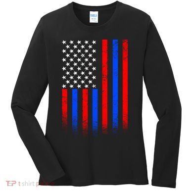 USA American Pride Flag Women's Long Sleeve Shirt