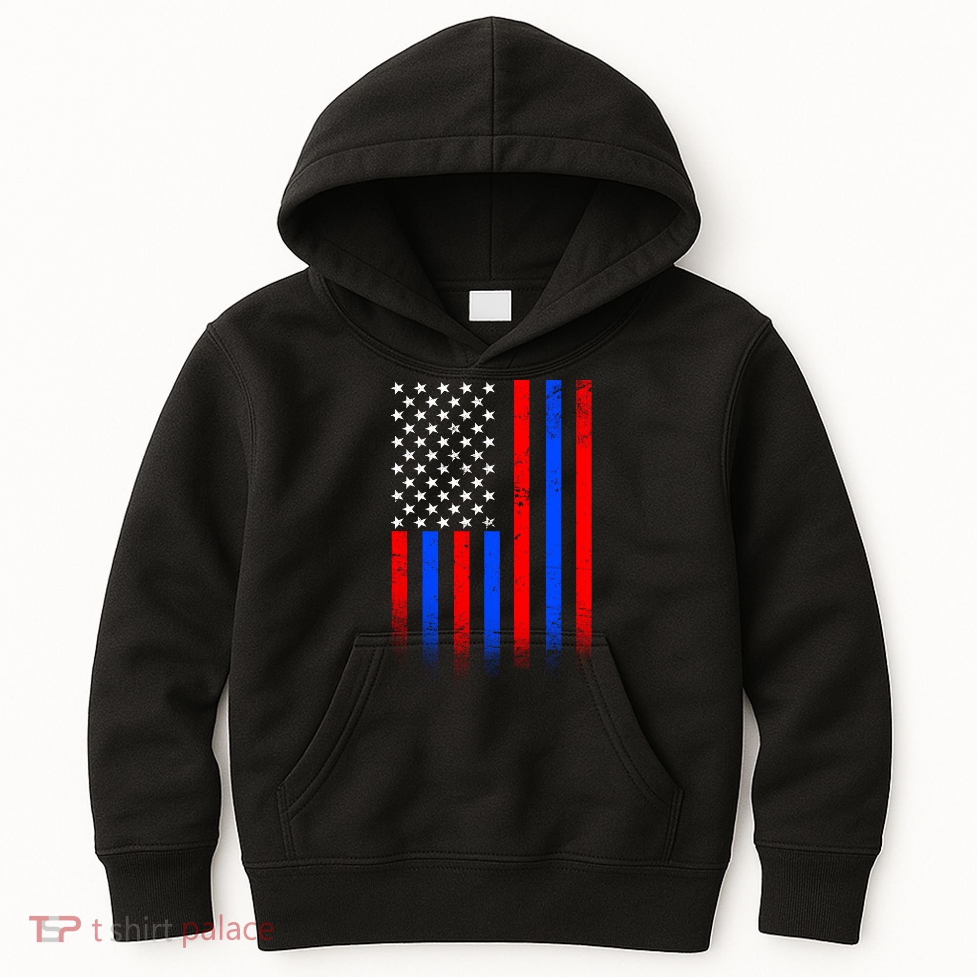 USA American Pride Flag Kids Hoodie