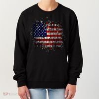 USA American Ripped Torn Flag Women's Sweatshirt thumb 0