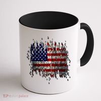USA American Ripped Torn Flag Coffee Mug thumb 1