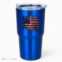USA American Ripped Torn Flag Tumbler thumb 0