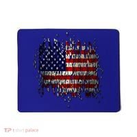 USA American Ripped Torn Flag Mousepad thumb 0