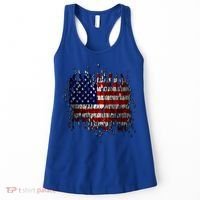 USA American Ripped Torn Flag Women's Tank Top thumb 0