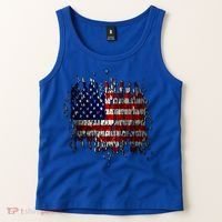 USA American Ripped Torn Flag Tank Top thumb 2