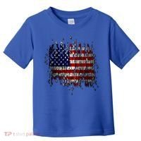 USA American Ripped Torn Flag Toddler T-Shirt thumb 0