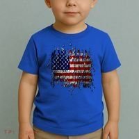 USA American Ripped Torn Flag Toddler T-Shirt thumb 2