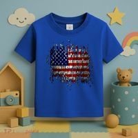 USA American Ripped Torn Flag Toddler T-Shirt thumb 3