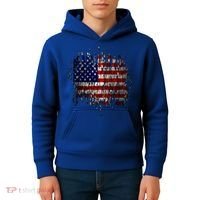 USA American Ripped Torn Flag Kids Hoodie thumb 4