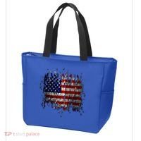 USA American Ripped Torn Flag Tote Bag thumb 3