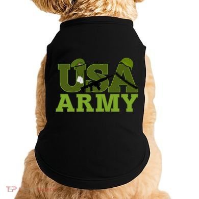 USA Army Camo Logo Doggie Tank