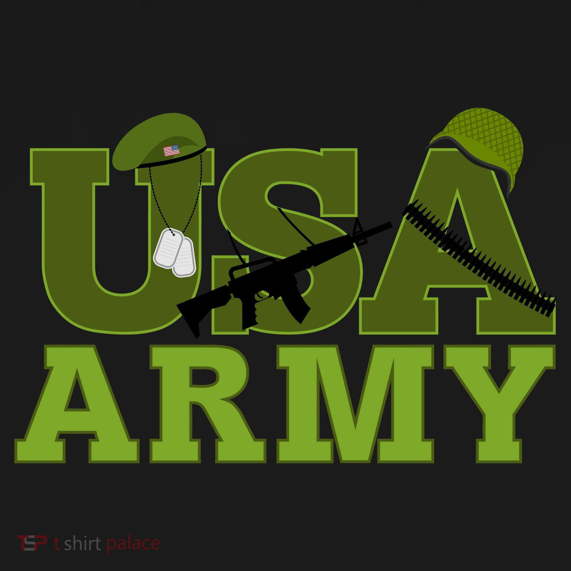 USA Army Camo Logo Doggie Tank